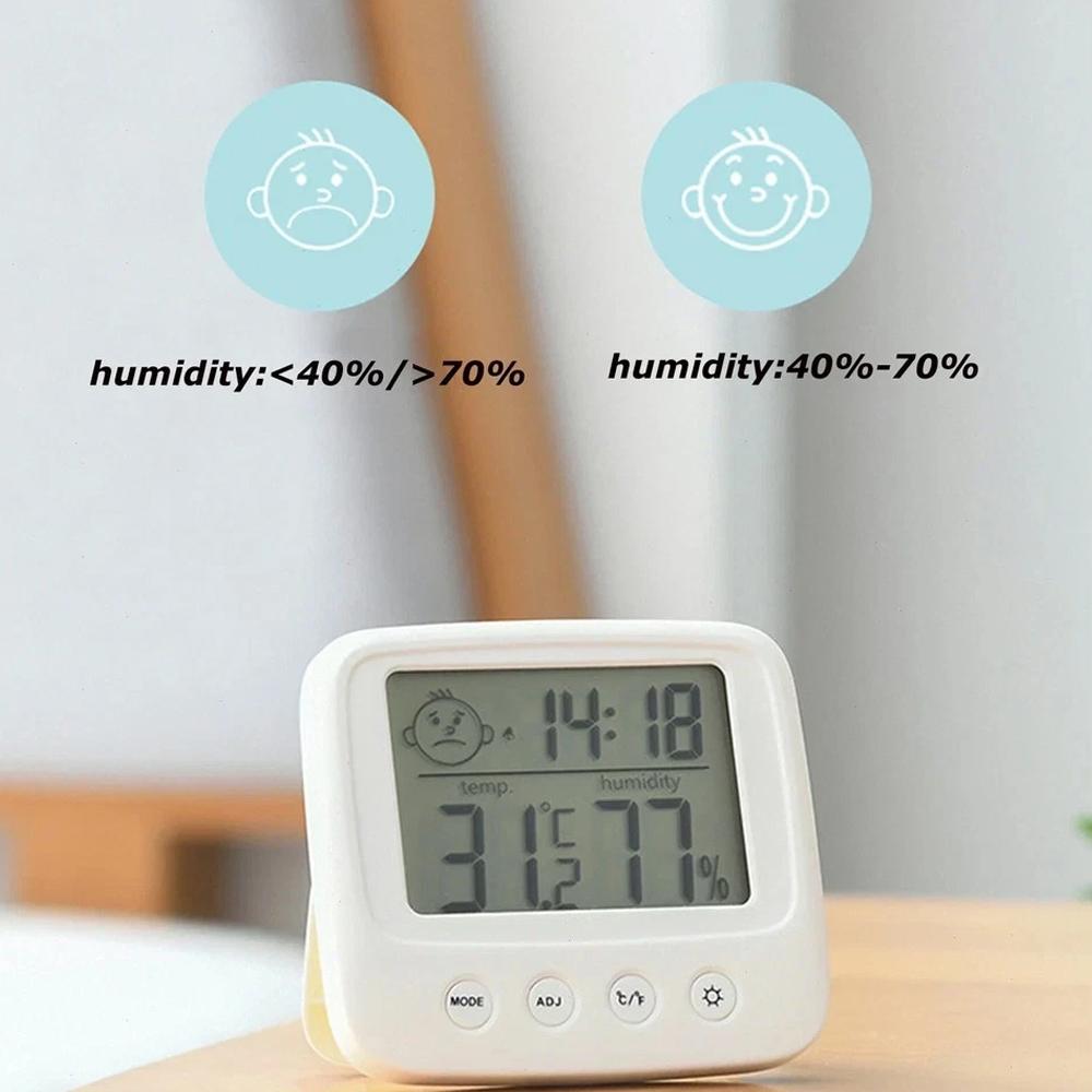2026 New LCD digital indoor temperature hygrometer Backlight indoor electronic hygrometer thermometer weather station