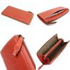 Dakota Long Wallet with Genuine Green Women's L-Shaped Zipper, Leather, (Brick (44))