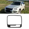 Vänsterstyrd Kolfiber Växellåda Panel Ram Cover Trim Passar för VW Touareg 2011 2018