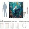 Fantasy oceánská sprchová závěs: Přijměte rozmarný design, měkkou látku a magickou atmosféru pro vaši jedinečnou koupelnu