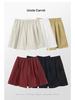 Saidi Pure Cotton Women's High Waist Loose Pleated Summer Casual Shorts