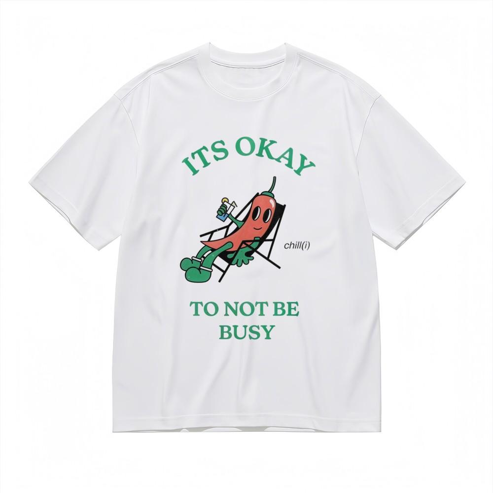 

Women s T-shirt With Minimalist Red Pepper Graphic Unisex White 100% Cotton Tops M