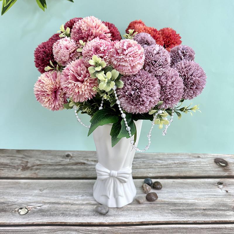 Faux Silk Flower Bouquet For Wedding Decor With Realistic Design For Home And Photography Use