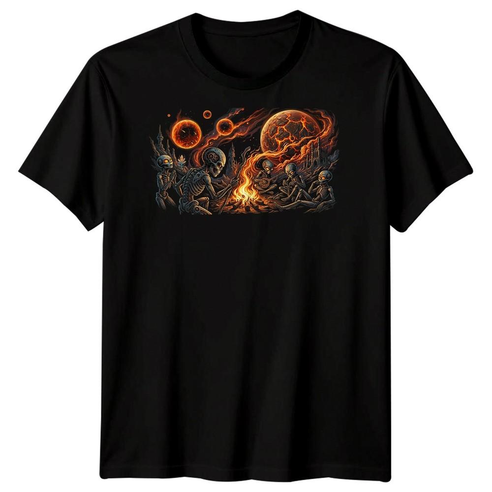 Alien Camping Unisexs T Shirt Ufo Et Adventure Night Area Trip