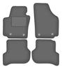Velour Car Mats Graphite For: Seat Altea XL Minivan (2006-08.2008)