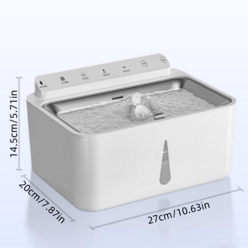 A 5-liter Capacity Wireless Sensor Can Multi-cycle Live Water Filter Pet Automatic Water Dispenser Silent Smart Pet Water Feeder