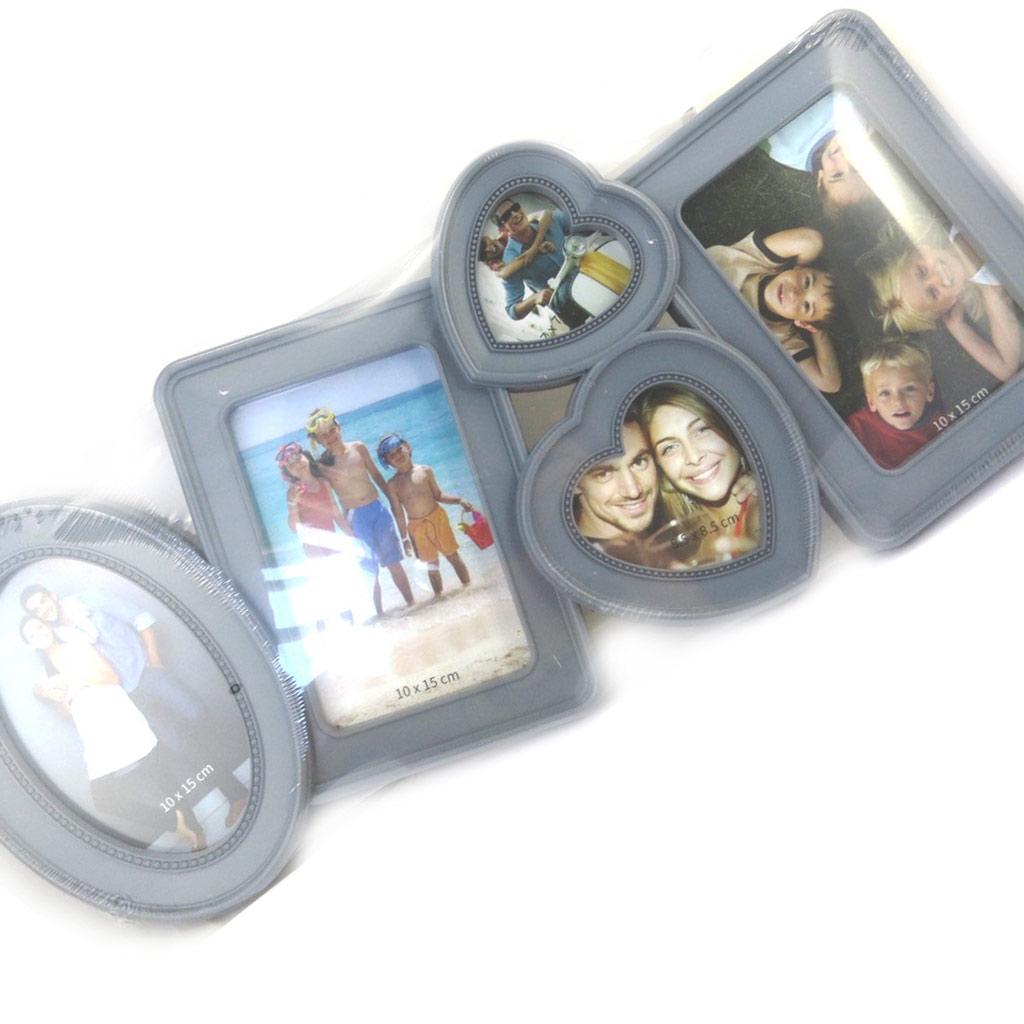 Les Trésors De Lily [M6330] - Szary kolaż „Design” (5 zdjęć)