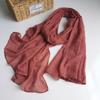 Cotton And Linen Solid Color Thickened Scarf Oversized Soft Women'S Shawl Warm Korean Version Of Fashion Silk Scarf