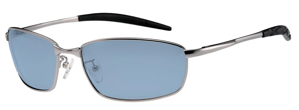 Bright Polarized Light Eye Sunglasses with Inner [Bokenoh] Sunglasses, Color, Visibility, Anti-Reflective Coating, PL-023-GR45