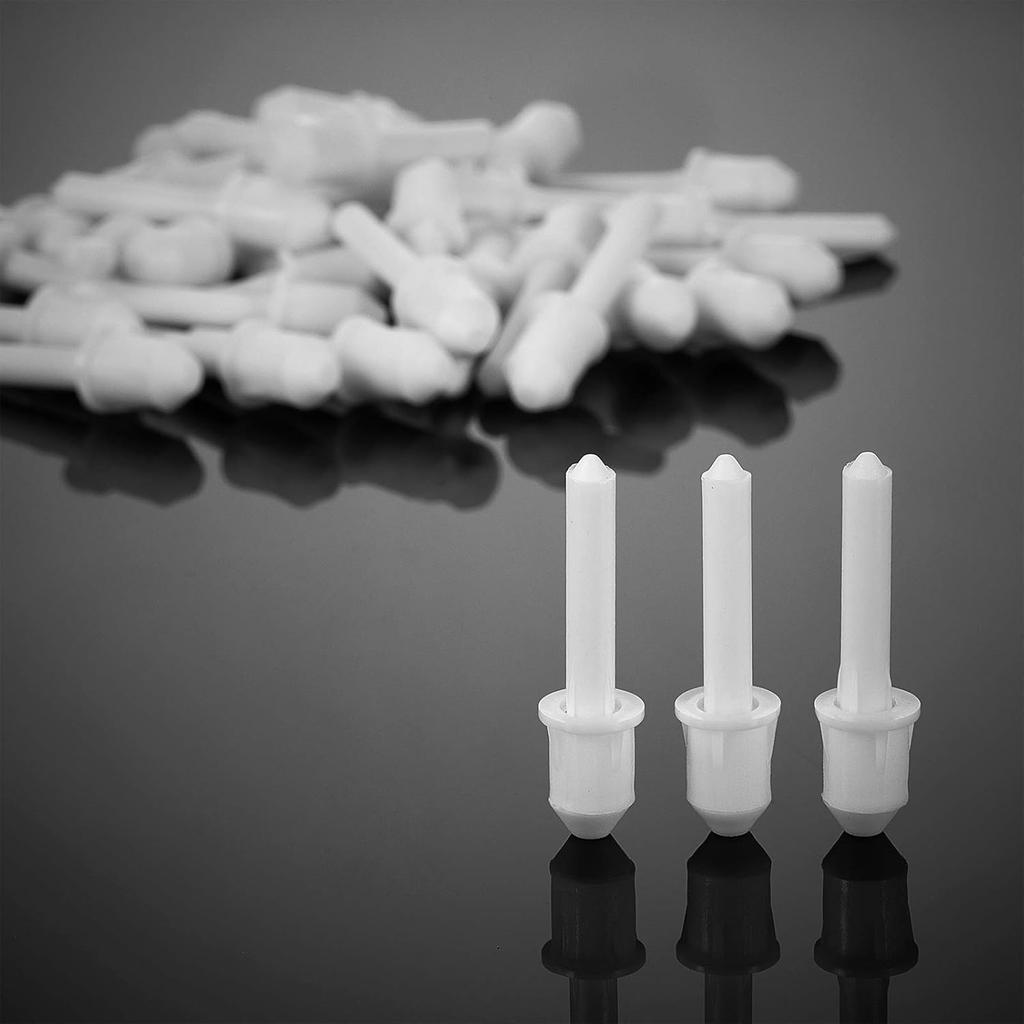 Patelai 20 Pcs 1 x 0.25 inch Shutter Repair P Louver P Plantation Shutters Replacement Repair P Plantation Shutter P for Windows Tools, White