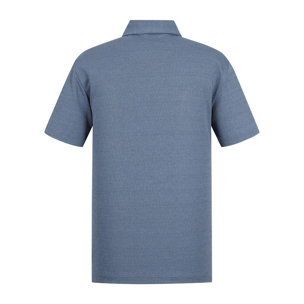 SUPERIOR Men'S Casual Collared T-Shirt Blue (Imsftty20243)