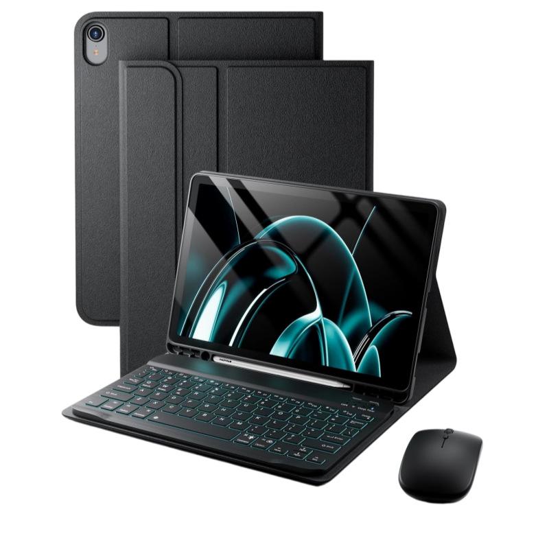 Backlit Bluetooth Keyboard Protective Case for iPad A16 11th Gen/10th Gen 10.9 Inch