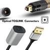 Cablecc USB2.0-A to Optical Audio Cable, USB A Male to Toslink Female Digital Optical Audio Cable (for LaptopDesktop, 20cm)
