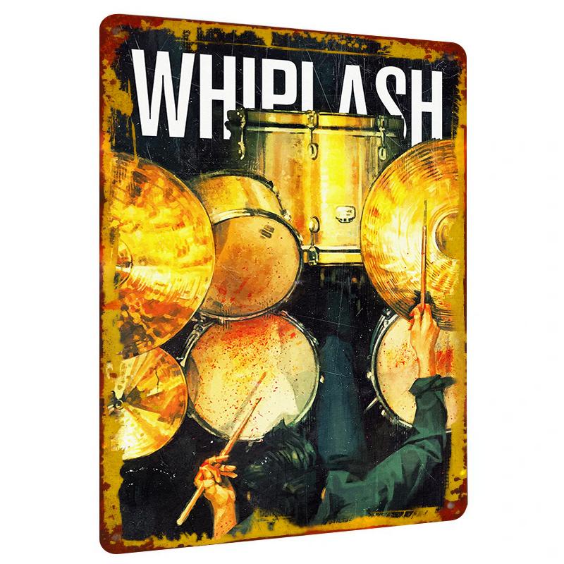 

Whiplash Movie Poster Metal Wall Art Vintage Style Music Decor for Home Bar Room 20x30cm（7.8x11.8inch）