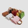 Bohao Bamboo PVC Square Barbie Jelly Crossbody: Stylish, Versatile, Dirt-Resistant, and Easy-to-Clean Summer Women's Evening Bag.