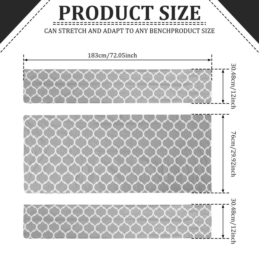 Tablecloth Bench Cover PVC Waterproof Camping Tablecloth Kit With Elastic Edge Picnic Table Cover Decoration for Outdoor Garden