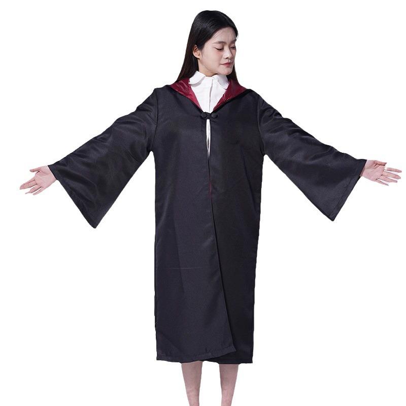Harry Potter Wizard Robe Cosplay Costume for Kids & Adults - Magic Cloak Cape for Halloween