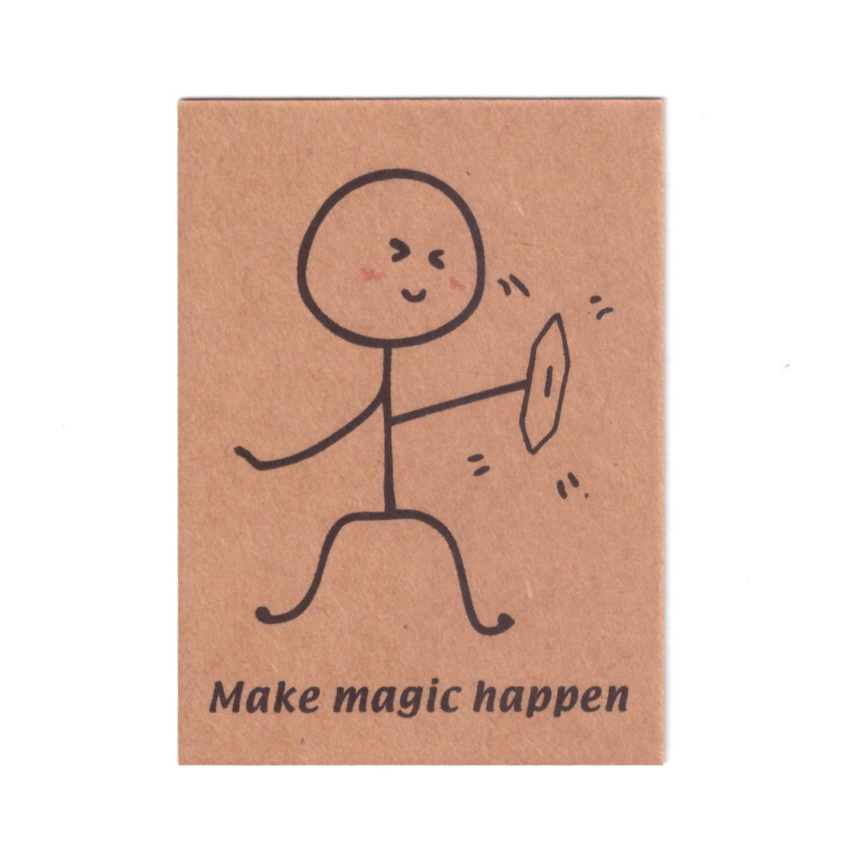 Natural Crystal Stone Cross-Border Thank You Gift Card in Kraft Paper