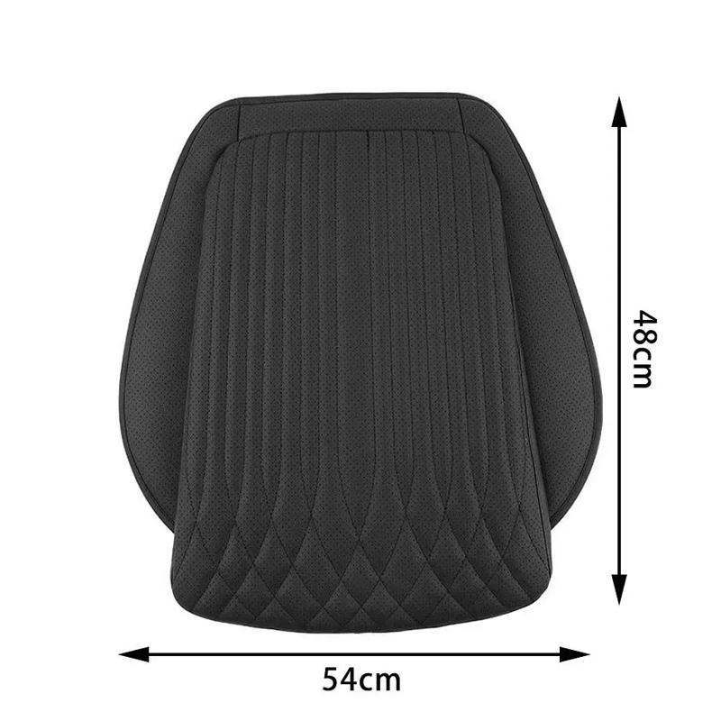 Four Seasons Universal Auto Seat Cushion Nappa Leather Breathable Non-slip Car Seat High Rebound Pad Seat Cushion