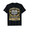 T Shirt with GerUnisex Text Rentner Eine Legende Geht In Rente  Vintage Washed Stylish Top For Everyday Wear Graphic Unisex