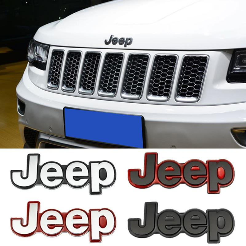 CZY2 Car Body Rear Trunk Emblem Fender Side Badge Stickers for Jeep Wrangler Grand Cherokee Renegade Patriot Rubicon Compass Liberty
