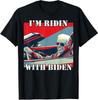 NEW LIMITED Ridin With Biden, I'm Ridin With Biden 2024 T-Shirt Gift Tee S-5XL