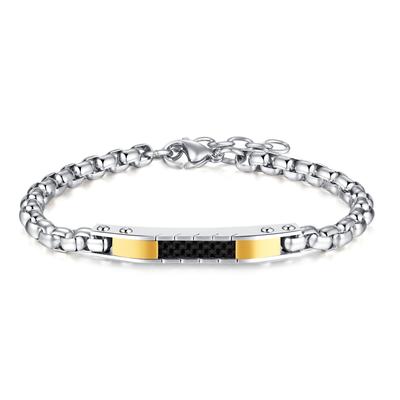 Stainless Steel Men'S And Women'S Glossy Accessories Simple Fashion Personalized Titanium Steel Pearl Bracelet