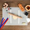 SUPER KITCHEN Large Size Cooking Mat, Food Grade Silicone, Baking Mat, Kitchen Bread/Cookie/Pizza Baking Mat, Heat Resistant, Countertop Protection Ma