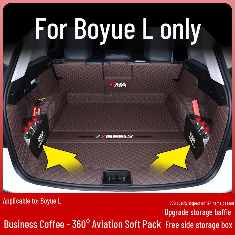 Geely Boyue L 2024 Trunk Mat - Full Coverage Tail Box Interior Decor Fán