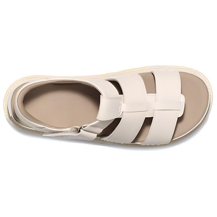 UGG Leather Roman Sandals 5CM Women's White 1154650-JSM