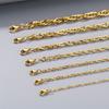 Commuter Plain Chain, Trendy Nightclub Multi-Size Plain Weave Twist Chain, Titanium Steel Men'S And Women'S Necklace.