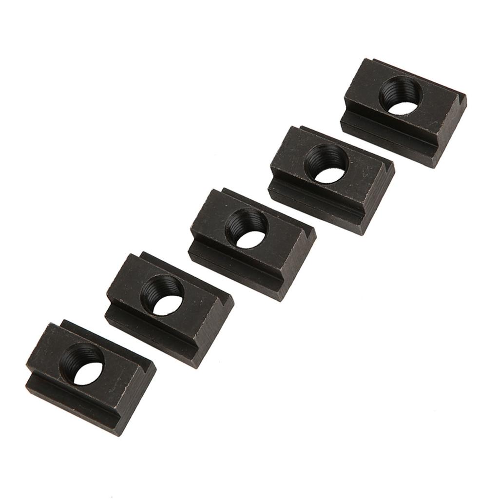 5 Pcs Black Oxide Finish T Slot Nuts M12 Threads Fit Into T Slots In Machine Tool Tables
