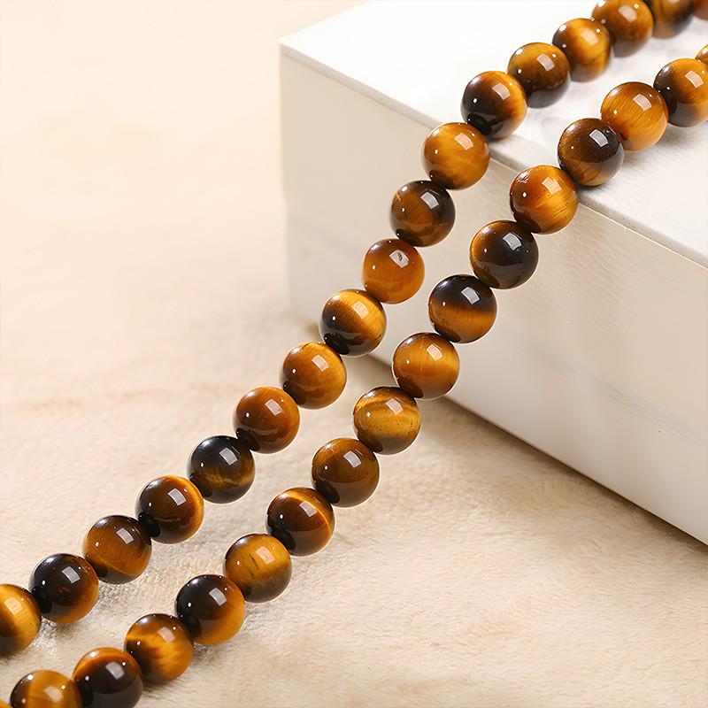 

Yellow Tiger Eye Round Loose Beads String for Bracelets, Necklaces, and Jewelry Accessories 6mm Strand (~62 beads)