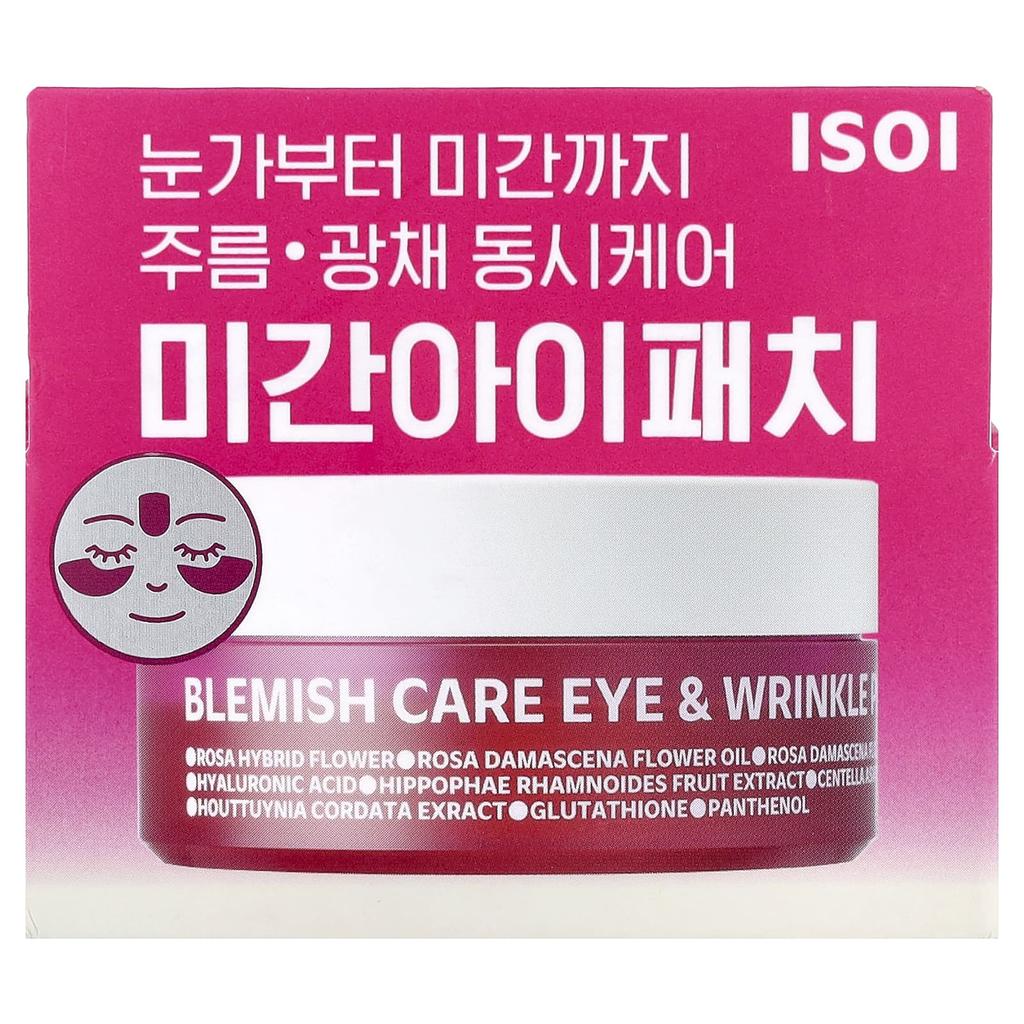 isoi, Blemish Care Eye and Wrinkle Patches, 90 Patches, 90g (3.17fl oz)