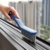 1pc, 2-in-1 V-Shaped Crevice Brush with Hard Bristles for Bathroom, Toilet, Tile, Stove,Long Handle Floor Brush with Cleaning Clip for Easy Cleaning