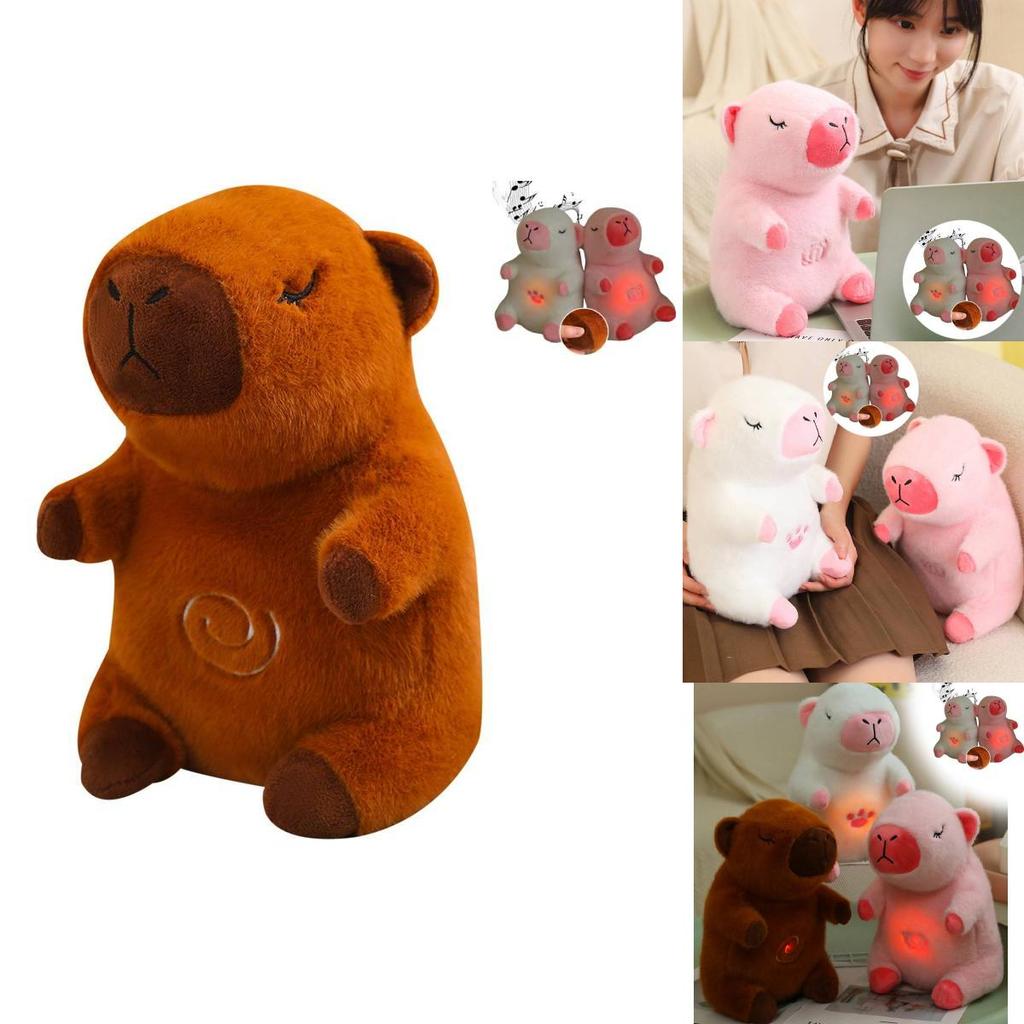 Cute And Adorable New Breathable Bear Capybara Plush Toy With Music For Kids