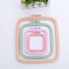 Set di Telaio per Ricamo Quadrato Off-White Colore Caramella ABS - Varie Misure
