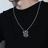 Retro Big Spider Pendant Necklace For Men Hip Hop Rock Silve Color Stainless Steel Neck Chain Insect Jewelry Boy Halloween Gifts