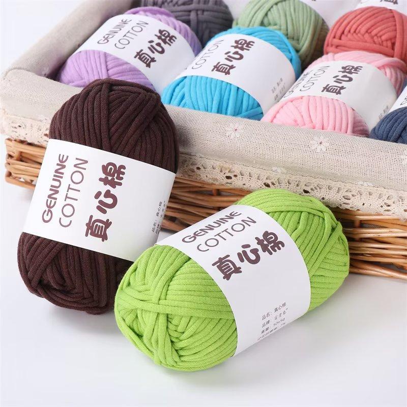Genuine Cotton Hollow Cotton Wool Ball Hand-Woven Genuine Cotton Core Cotton Thick Wool Ball Crochet Diy Cloth Line