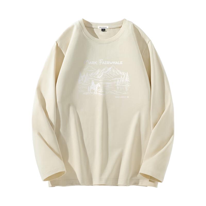 Mark Fairwhale 200g Heavyweight Breathable Cotton Long-Sleeve T-Shirt