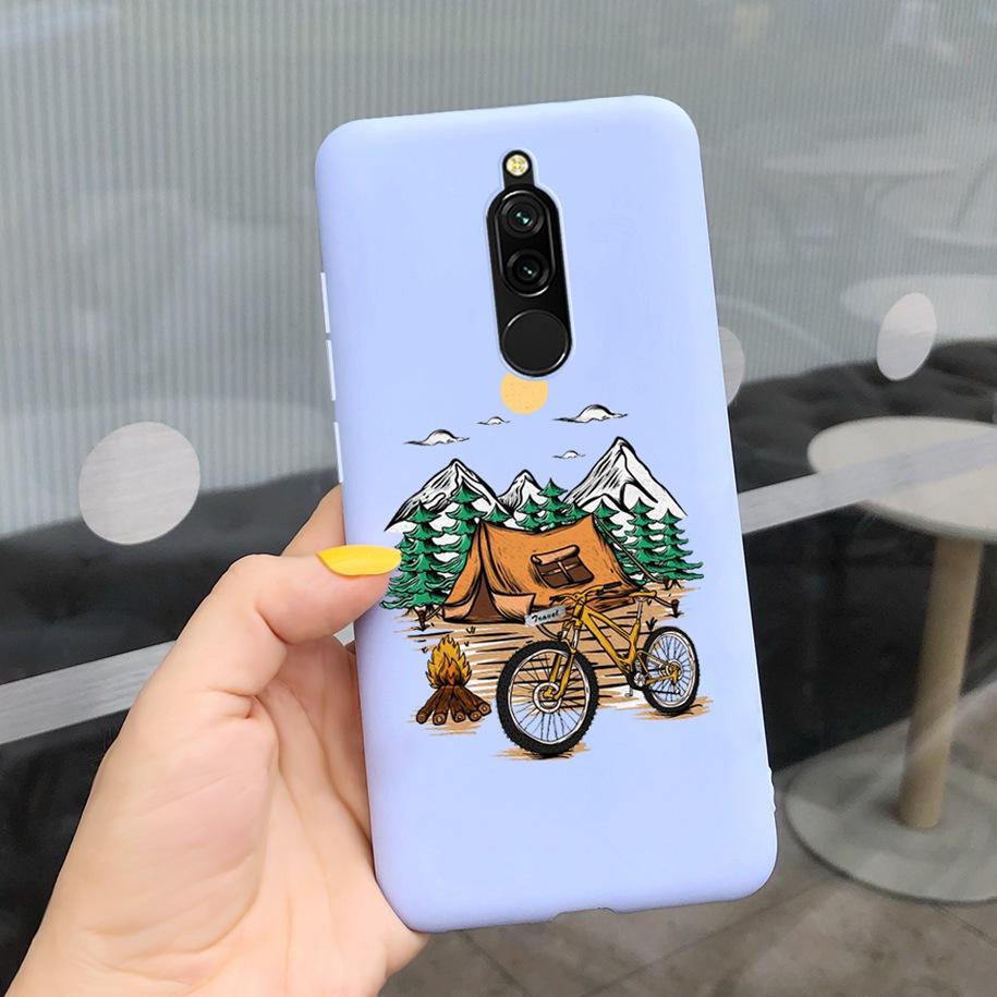 Popular Lavender Case For Xiaomi Redmi 8 Cover 2021 Soft Slim Silicone TPU Phone Case Funda For Xiomi Redmi 8 Coque Redmi8 Cover