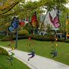 No Toxic Hanging 3D Dimensional Windmill Colorful Wind Strip Ornament  Outdoor Children's Toys