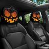 Housse de repose-tête de voiture Visage Souriant Drôle Polyester Extensible Lavable Housse de Coussin de Siège Emoji 26x28cm Décoration Intérieure Auto Quatre Saisons