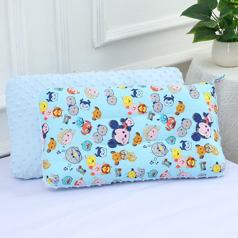 Children Infants Baby Cartoon Pure Cotton Doudou Velvet Sleep Pillow Kindergarten Washable Cervical Vertebra Protect Kids Pillow