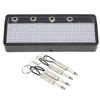 Guitar Plug Storage Box Wall Mounting Guitar Amplifier Key Holder Rack with 4Pcs Keychains
