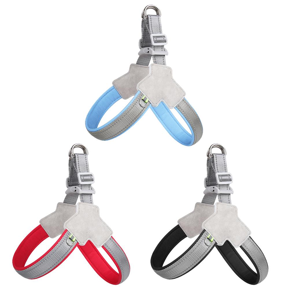 Reflective Pet Dog Harness For Small Medium Large Dogs Adjustable Nylon Pet Chest Strap No Pull Coller Harness Bulldog Supplies