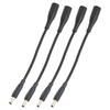 4pcs DC 7.4x5.0mm To 4.5x3.0mm Adapter Cable Plug and Play Portable Tip Adapter Converter Cable for Dell Laptop