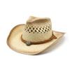 Suede Textured Western Cowboy Hat Men'S And Women'S Vintage Belt Big Eaves Outdoor Shade Jazz Hat