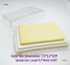 DIY Blank Ink Pad for Stamps with Sponge Core & Rubber Surface
