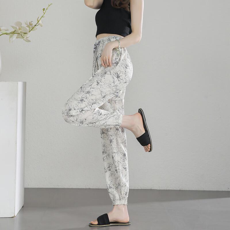 Demana Chinese Ink Impression Summer Flowy Pants